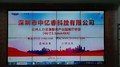 中億睿液晶屏、滑軌屏助力蘭州人力資源產(chǎn)業(yè)園打造創(chuàng)意科技化數(shù)字展廳